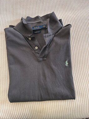 Polo Ralph Lauren Mesh Shirt | Men's Large | Slim Fit | Gray